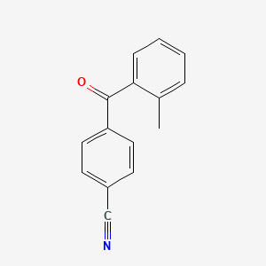 molecular formula C15H11NO B1609374 4-(2-Methylbenzoyl)benzonitrile CAS No. 913485-57-1