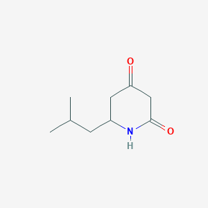 molecular formula C9H15NO2 B1609383 6-(2-Methylpropyl)piperidine-2,4-dione CAS No. 7230-10-6