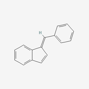 molecular formula C16H12 B1609389 1H-Indene, 1-(phenylmethylene)- CAS No. 5394-86-5