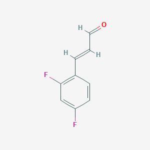 molecular formula C9H6F2O B1609399 2,4-Difluorocinnamaldehyde CAS No. 883107-63-9