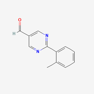 2-(2-Methylphenyl)pyrimidine-5-carbaldehyde