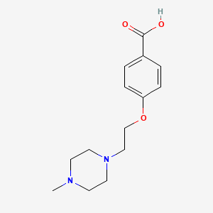 molecular formula C14H20N2O3 B1609411 4-[2-(4-Methyl-piperazin-1-yl)-ethoxy]-benzoic acid CAS No. 401804-56-6