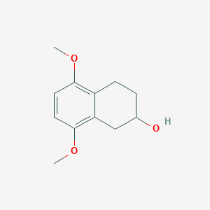 molecular formula C12H16O3 B1609415 5,8-Dimethoxy-1,2,3,4-tetrahydronaphthalen-2-ol CAS No. 69775-51-5