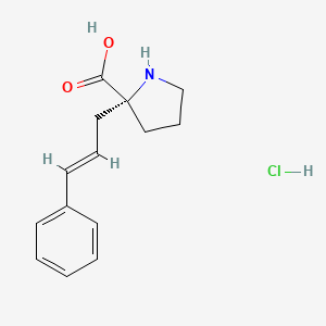 B1609425 (R)-2-Cinnamylpyrrolidine-2-carboxylic acid hydrochloride CAS No. 1049739-31-2
