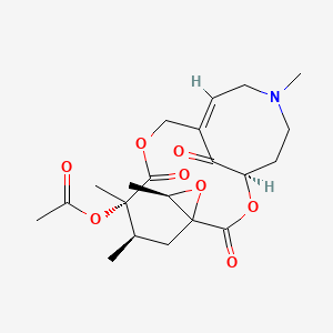 molecular formula C21H29NO8 B1609439 连翘碱 CAS No. 90364-92-4