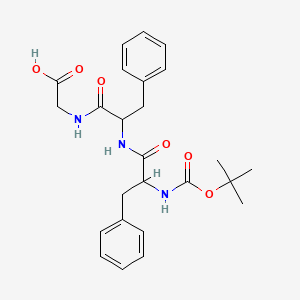 2-[[2-[[2-[(2-Methylpropan-2-yl)oxycarbonylamino]-3-phenylpropanoyl]amino]-3-phenylpropanoyl]amino]acetic acid