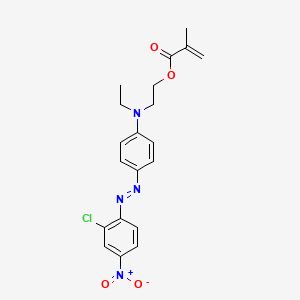 molecular formula C20H21ClN4O4 B1609452 2-[[4-[(2-氯-4-硝基苯基)偶氮]苯基]乙基氨基]乙基甲基丙烯酸酯 CAS No. 82701-58-4