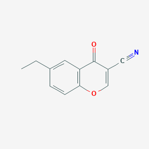 molecular formula C12H9NO2 B1609455 3-Cyano-6-ethylchromone CAS No. 50743-19-6