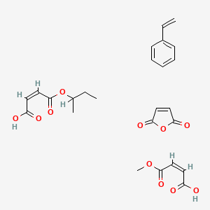 (Z)-4-Butan-2-yloxy-4-oxobut-2-enoic acid;furan-2,5-dione;(Z)-4-methoxy-4-oxobut-2-enoic acid;styrene