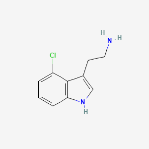 molecular formula C10H11ClN2 B1609483 1H-吲哚-3-乙胺，4-氯- CAS No. 2447-16-7