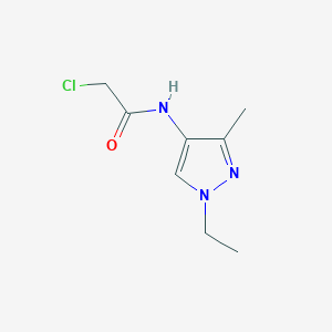 molecular formula C8H12ClN3O B1609486 2-氯-N-(1-乙基-3-甲基-1H-吡唑-4-基)乙酰胺 CAS No. 957514-01-1