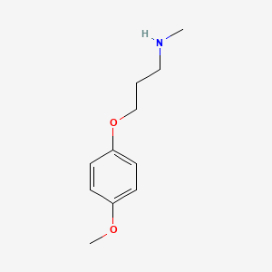 molecular formula C11H17NO2 B1609487 [3-(4-甲氧基苯氧基)-丙基]-甲基胺 CAS No. 303104-76-9