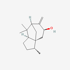 molecular formula C15H24O B1609498 (1R,2R,5S,7S,9S)-2,6,6-trimethyl-8-methylidenetricyclo[5.3.1.01,5]undecan-9-ol CAS No. 13567-41-4