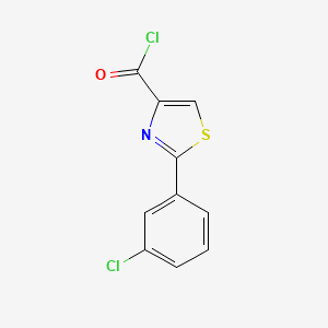 molecular formula C10H5Cl2NOS B1609505 2-(3-Chlorophenyl)-1,3-thiazole-4-carbonyl chloride CAS No. 868755-69-5
