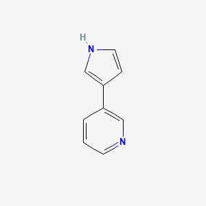 molecular formula C9H8N2 B1609506 3-(1H-pyrrol-3-yl)pyridine CAS No. 76304-55-7