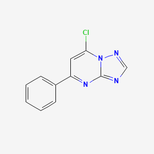 molecular formula C11H7ClN4 B1609510 7-Chloro-5-phenyl-[1,2,4]triazolo[1,5-a]pyrimidine CAS No. 28565-43-7