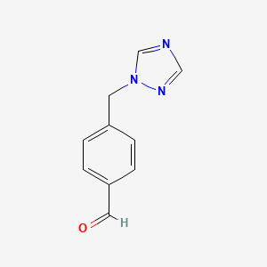 molecular formula C10H9N3O B1609514 4-(1H-1,2,4-triazol-1-ylmethyl)benzaldehyde CAS No. 859850-94-5
