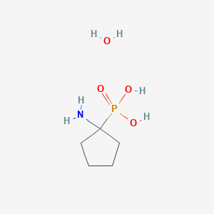 molecular formula C5H11NO3P- B1609521 (1-Aminocyclopentyl)phosphonic acid hydrate CAS No. 67550-64-5