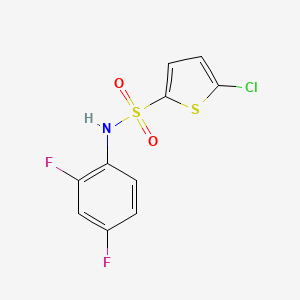 molecular formula C10H6ClF2NO2S2 B1609530 5-chloro-N-(2,4-difluorophenyl)thiophene-2-sulfonamide CAS No. 411207-61-9