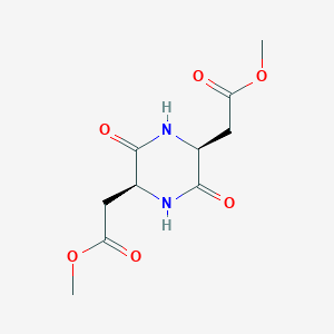 molecular formula C10H14N2O6 B1609538 2-[(2S,5S)-5-(2-甲氧基-2-氧代乙基)-3,6-二氧代哌嗪-2-基]乙酸甲酯 CAS No. 193287-70-6