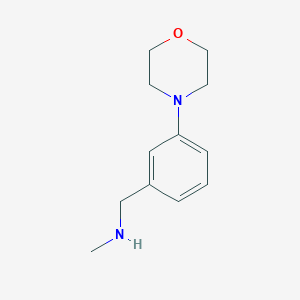 molecular formula C12H18N2O B1609551 N-Methyl-N-(3-morpholin-4-ylbenzyl)amine CAS No. 864068-83-7