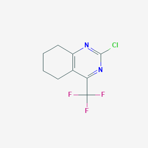 molecular formula C9H8ClF3N2 B1609553 2-氯-4-(三氟甲基)-5,6,7,8-四氢喹唑啉 CAS No. 886494-00-4