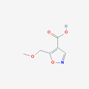 molecular formula C6H7NO4 B160956 5-(甲氧基甲基)异恶唑-4-羧酸 CAS No. 134541-08-5