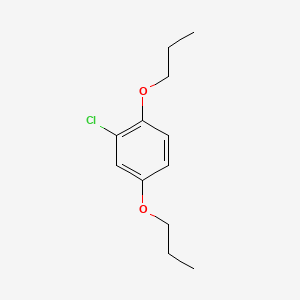 molecular formula C12H17ClO2 B1609572 2-Chloro-1,4-dipropoxybenzene CAS No. 916791-98-5