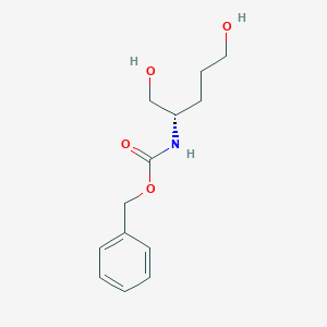 molecular formula C13H19NO4 B1609573 (S)-2-N-Cbz-Amino-pentane-1,5-diol CAS No. 478646-26-3