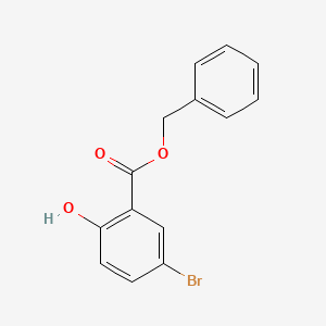 molecular formula C14H11BrO3 B1609581 苯甲酸苄酯-5-溴-2-羟基 CAS No. 56529-67-0