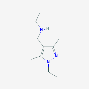 molecular formula C10H19N3 B1609585 N-[(1-乙基-3,5-二甲基-1H-吡唑-4-基)甲基]乙胺 CAS No. 942852-84-8