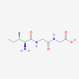 molecular formula C10H19N3O4 B1609587 Glycine, L-isoleucylglycyl- CAS No. 68293-03-8