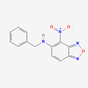 molecular formula C13H10N4O3 B1609588 N-benzyl-4-nitro-2,1,3-benzoxadiazol-5-amine CAS No. 306934-83-8