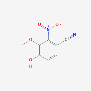 molecular formula C8H6N2O4 B1609607 4-羟基-3-甲氧基-2-硝基苯甲腈 CAS No. 677335-32-9