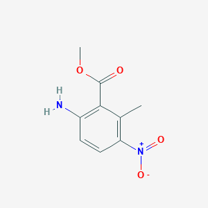 molecular formula C9H10N2O4 B160961 6-氨基-2-甲基-3-硝基苯甲酸甲酯 CAS No. 132734-42-0