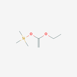 molecular formula C7H16O2Si B1609636 1-Ethoxy-1-trimethylsiloxyethene CAS No. 18295-66-4
