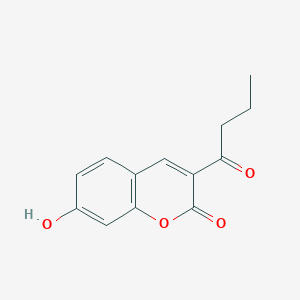 molecular formula C13H12O4 B1609652 3-丁酰基-7-羟基-2H-色酮-2-酮 CAS No. 19491-89-5