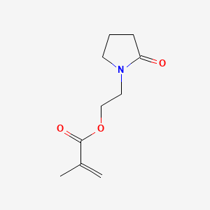 molecular formula C10H15NO3 B1609665 2-(2-氧代吡咯烷-1-基)乙基 2-甲基丙-2-烯酸酯 CAS No. 946-25-8