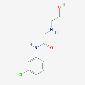 B1609694 N-(3-Chlorophenyl)-2-((2-hydroxyethyl)amino)acetamide CAS No. 215649-70-0