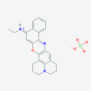 molecular formula C24H24ClN3O5 B1609706 Oxazine 750 perchlorate CAS No. 85256-40-2