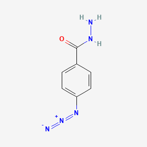 molecular formula C7H7N5O B1609710 Benzoic acid, 4-azido-, hydrazide CAS No. 63296-32-2
