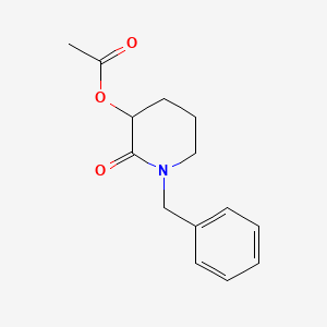 molecular formula C14H17NO3 B1609778 1-Benzyl-2-oxopiperidin-3-yl acetate CAS No. 614754-21-1
