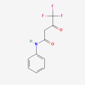 molecular formula C10H8F3NO2 B1609779 4,4,4-Trifluoro-3-oxo-N-phenylbutanamide CAS No. 836-31-7