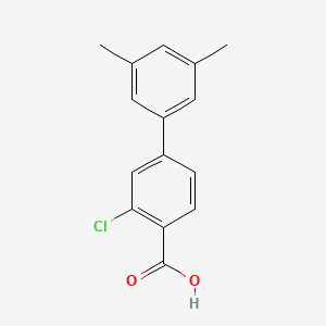molecular formula C15H13ClO2 B1609786 3-氯-3',5'-二甲基-[1,1'-联苯]-4-羧酸 CAS No. 884323-17-5