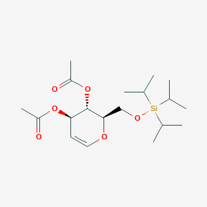 molecular formula C19H34O6Si B1609790 3,4-Di-O-acetyl-6-O-(triisopropylsilyl)-D-glucal CAS No. 308796-41-0