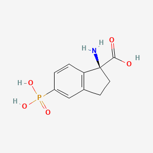 molecular formula C10H12NO5P B1609792 (1S)-1-Amino-5-phosphono-2,3-dihydro-1H-indene-1-carboxylic acid CAS No. 220029-96-9