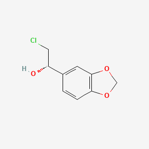 molecular formula C9H9ClO3 B1609809 (S)-2-Chloro-1-(3,4-methylenedioxyphenyl)ethanol CAS No. 313216-50-1