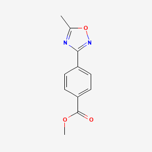 molecular formula C11H10N2O3 B1609822 苯甲酸甲酯 4-(5-甲基-1,2,4-恶二唑-3-基) CAS No. 196301-94-7