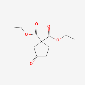 molecular formula C11H16O5 B1609828 3-氧代环戊烷-1,1-二甲酸二乙酯 CAS No. 180573-13-1