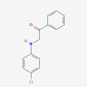 molecular formula C14H12ClNO B1609829 2-(4-Chloroanilino)-1-phenyl-1-ethanone CAS No. 53181-22-9